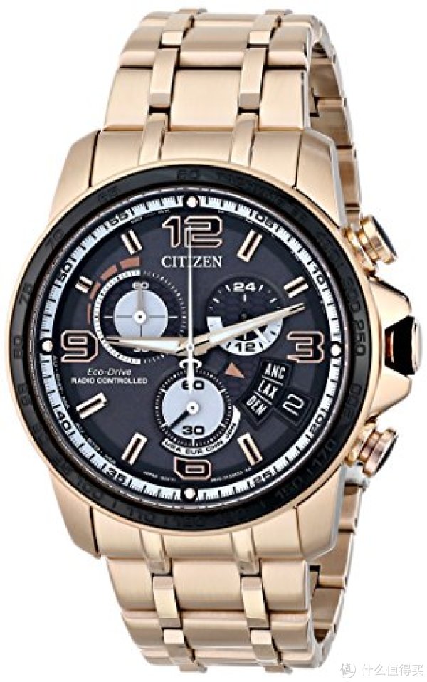 CITIZEN 西铁城 Eco-Drive Chrono-Time A-T 男士腕表(光能动、五局电波)