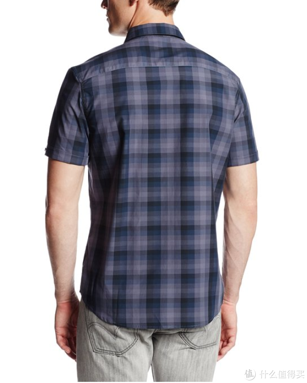 Calvin Klein Sportswear Ombre Check 男款全棉短袖衬衫
