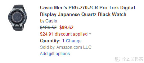 Casio 卡西欧 PRG-270-7CR 男款登山表(三重感应器)