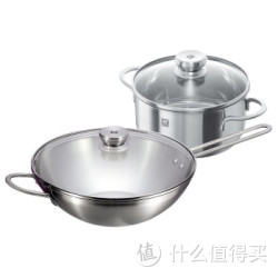 ZWILLING 双立人 Twin Nova III 40120-010-982 中式炒锅2件套 30cm