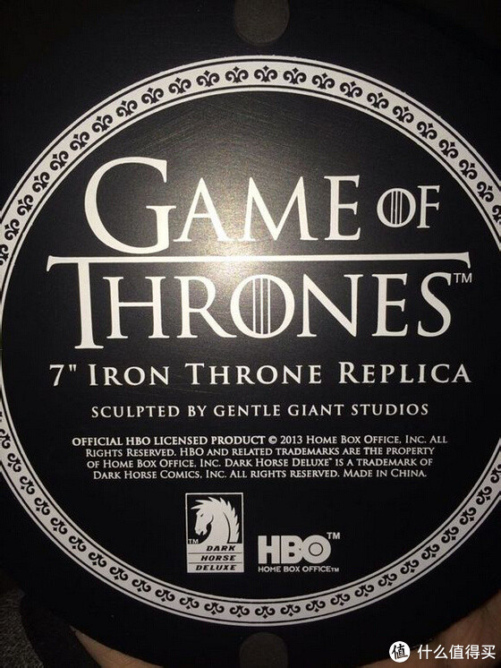 新低价：Game of Thrones: Iron Throne 7&quot; Replica 权力的游戏 铁王座雕像 7寸版