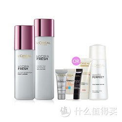 L'OREAL PARIS 巴黎欧莱雅 清润保湿护肤套装(柔肤水175ml+乳液125ml)+清润旅行3件套或雪颜小样5件套