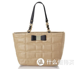 kate spade NEW YORK Veranda Place Straw Small Francis 女款压花手提包