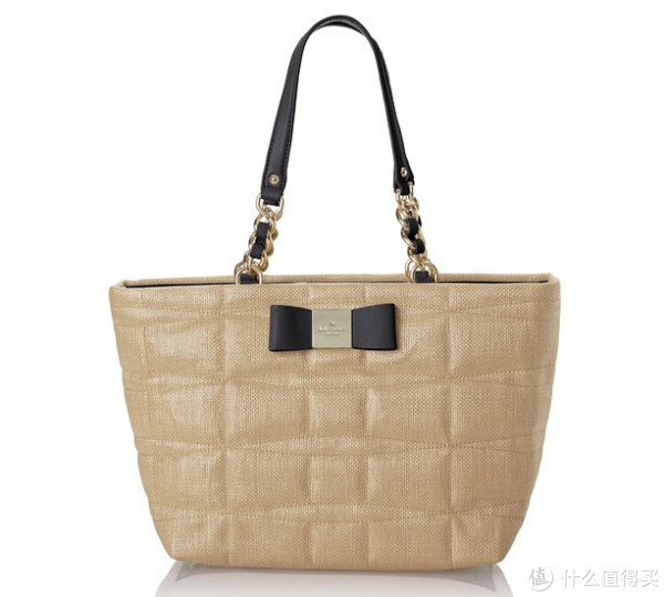 kate spade NEW YORK Veranda Place Straw Small Francis 女款压花手提包