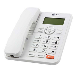 at&amp;t CN2309 WT 来电显示电话机 中文按键 白色