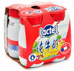限华东：Lactel 兰特 全脂牛奶 200ml*4盒