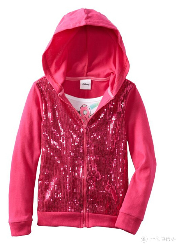 凑单品:Disney 迪士尼 Minnie Mouse Mock Hoodie 小女孩夹克