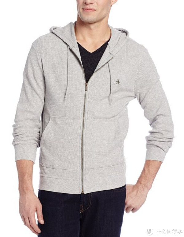 Original Penguin Waffle Hoodie 男士带帽卫衣