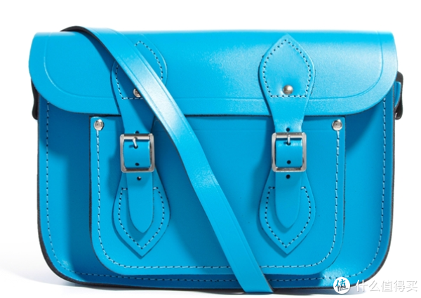 Cambridge Satchel 真皮剑桥单肩包 地中海蓝色 11寸