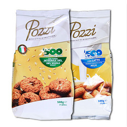Pozzi 彼得 曲奇饼干 全麦味500g+牛奶味500g