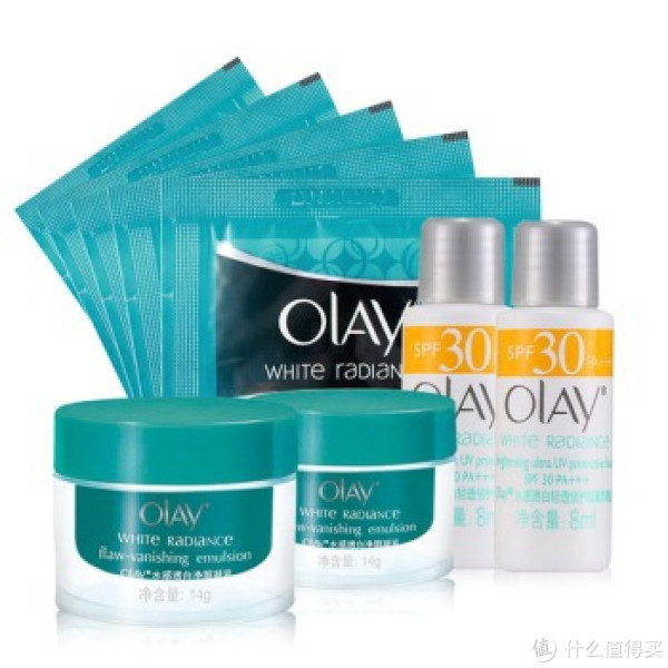 OLAY 玉兰油 水感透白亮肤防晒套装(亮肤液150ml+凝乳75ml+防晒液40ml+旅行装)