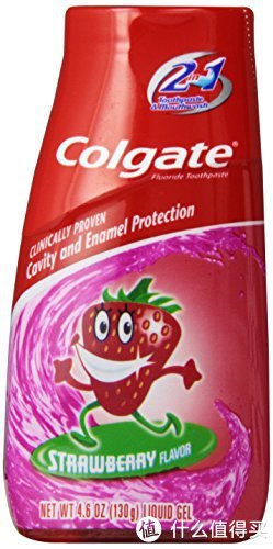 凑单品：Colgate 高露洁 2 In 1 Toothpaste &amp; Mouthwash 儿童啫喱牙膏 草莓味 130g