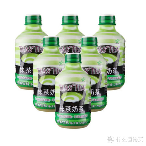 限华东:伊藤园 teastea 抹茶味 奶茶 280ml*6瓶