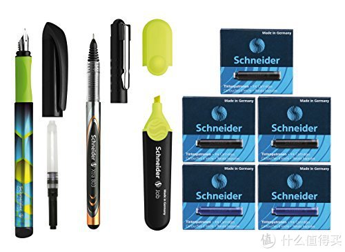 Schneider 施耐德 套装(钢笔1+走珠笔1+荧光笔1+吸墨管1+墨5盒)