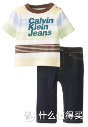 凑单品：Calvin Klein Newborn Stripes 男童套装