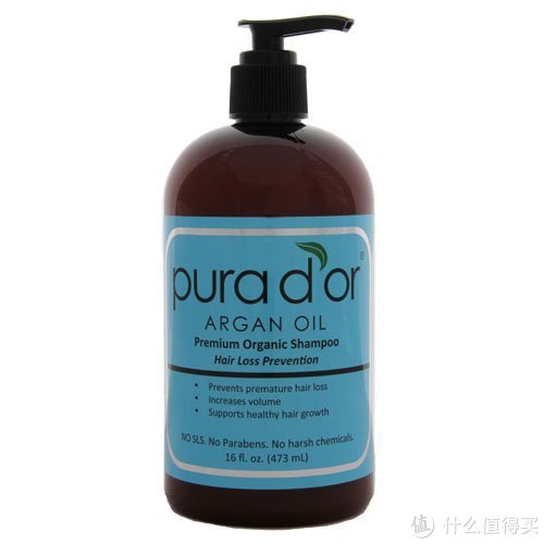 Pura d'or  纯有机 摩洛哥坚果 防脱固发洗发水 453ml