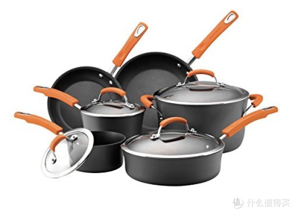Rachael Ray Hard Anodized II Nonstick Dishwasher 不粘锅具 10件套