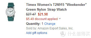 TIMEX 天美时 Weekender T2N915 女款时装腕表