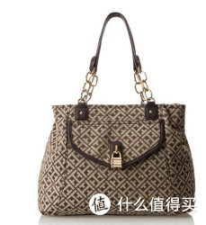 TOMMY HILFIGER Chain Lock Shopper Jacquard 女士单肩包