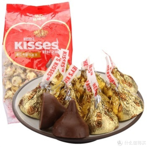 限区域:HERSHEY'S 好时 之吻 榛仁牛奶巧克力 1kg*2