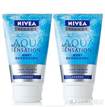 NIVEA 妮维雅 凝水活采泡沫 洁面乳 100g*2瓶