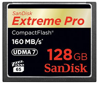 SanDisk 闪迪 Extreme Pro 至尊超极速 CF高速存储卡 128GB（金标，UDMA7）