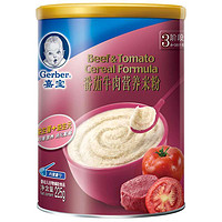 Gerber 嘉宝 番茄牛肉配方营养米粉 225g*4件+凑单品