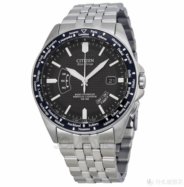 CITIZEN 西铁城 CB0020-50E 男款光动能腕表（Eco-Drive、5局电波）