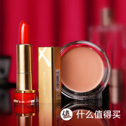 MAXFACTOR 蜜丝佛陀 水漾触感粉底霜 45号 11.5g +魅惑润泽修护唇膏 715号 4g
