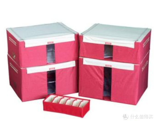 限地区:LOCK&LOCK 乐扣乐扣 LLB146RW001e 圆点百纳箱4+1套装