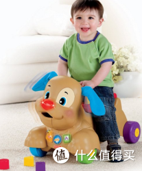 Fisher Price 费雪 BCT93 小狗皮皮踏行车(双语)+弯曲小握勺2支
