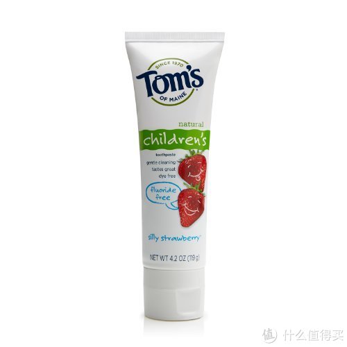 Tom's OF MAINE Fluoride Free 儿童无氟草莓牙膏 119g*3支