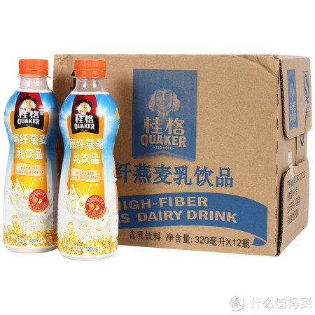 凑单品：QUAKER 桂格 高纤燕麦乳饮品 320ml*12瓶