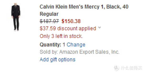 Calvin Klein Mercy 1 男士羊毛西服套装
