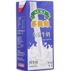 SUKI 多美鲜 全脂牛奶 1L*12盒