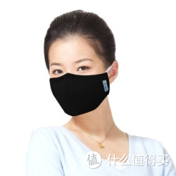 绿盾 舒适保暖型  抗菌防尘口罩 酷黑 M 