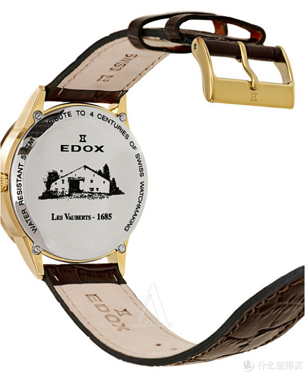 EDOX 依度 Les Vauberts系列 Day Retrograde 34005-37JA-AID 男款计时腕表