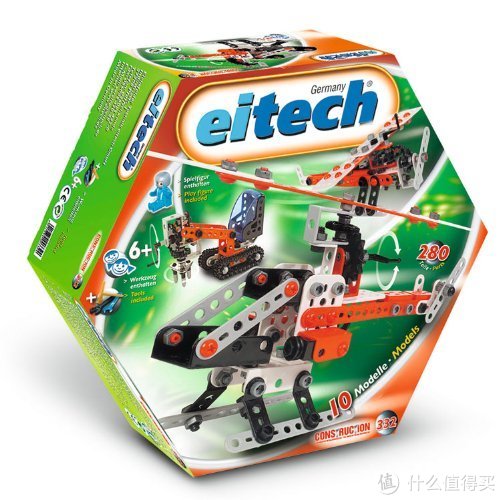 Eitech EHC332 钢铁益智拼装玩具 十合一模型