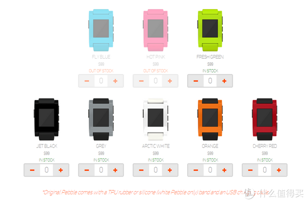 Pebble Smartwatch 智能手表 多色可选