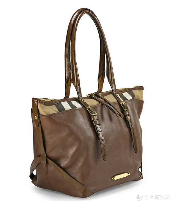 BURBERRY 博柏利 Salisbury Dark Ochre Leather 女款真皮手提包