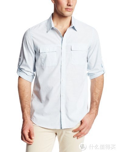 Calvin Klein Sportswear Long Sleeve End On End Stripe Woven 男士衬衫