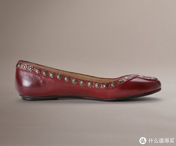 FRYE Emma Hammered Stud Cognac Soft Vintage Leather 女士真皮单鞋