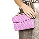 双重优惠：REBECCA MINKOFF Mini Quilted Affair Crossbody 真皮女士单肩包 淡紫色款