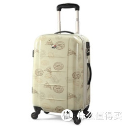 AMERICAN TOURISTER 美旅 34A*05010 万向轮拉杆箱 象牙白印花 20寸
