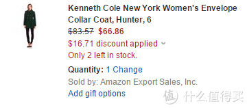 Kenneth Cole New York Envelope-Collar 女款羊毛大衣