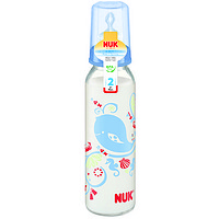 NUK 耐高温玻璃奶瓶(带2号硅胶中圆孔奶嘴）230ml
