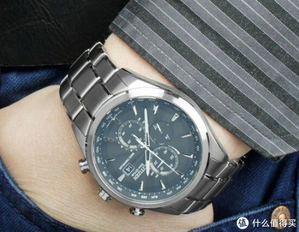 CITIZEN 西铁城 AT8010-58E 光动能男士腕表(六局电波、三眼计时)