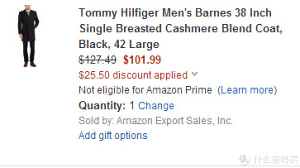 TOMMY HILFIGER Barnes 38-Inch Single-Breasted 男款大衣
