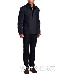 大码福利：MICHAEL KORS Brentwood Newsboy  男士羊毛混纺大衣
