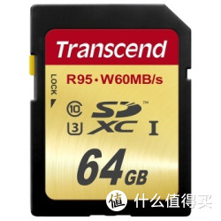 Transcend 创见 64GB SDXC UHS-I U3 存储卡